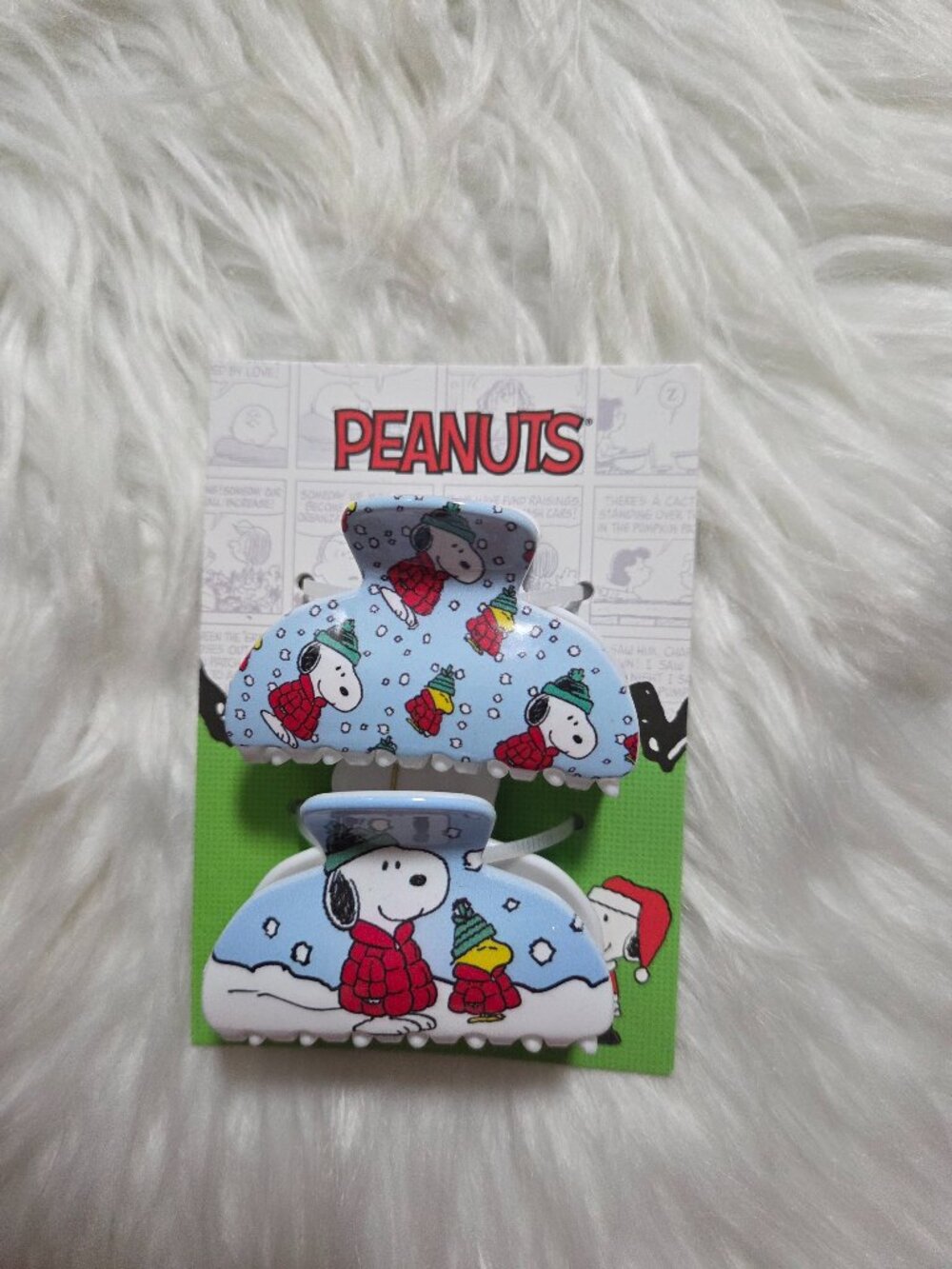 Peanuts Winter Design Claw Clip Set